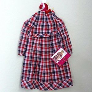 Our Generation Me & You Plaids Nightgown Sleepwear Dress Matching Outfits Size 4
